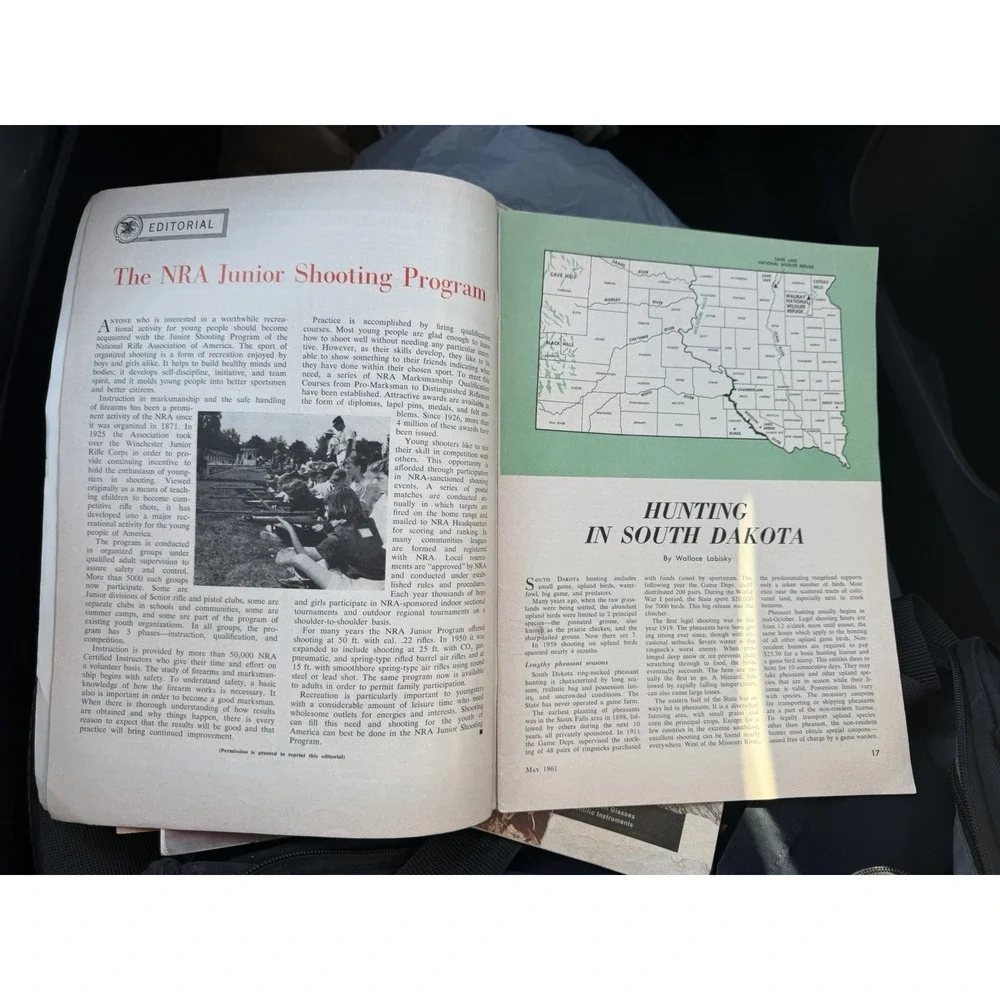 Vintage The American‎ Rifleman Magazine, March and May 1961 (lot of 2)